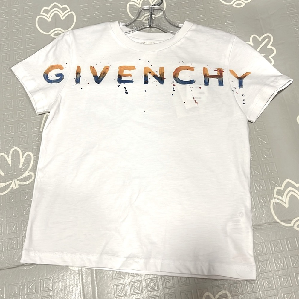 Givenchy Kids Logo-Printed Crewneck T-Shirt BRAND NEW sz 6Y